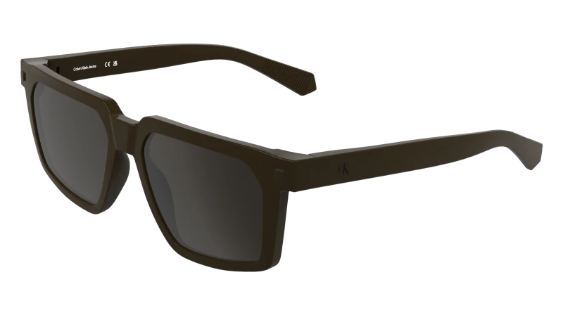 Image of Calvin Klein CKJ25621S 210 Man Sunglasses Bio-injected Brown Brown Squared Normal Brown Sunglasses Man Bio-injected