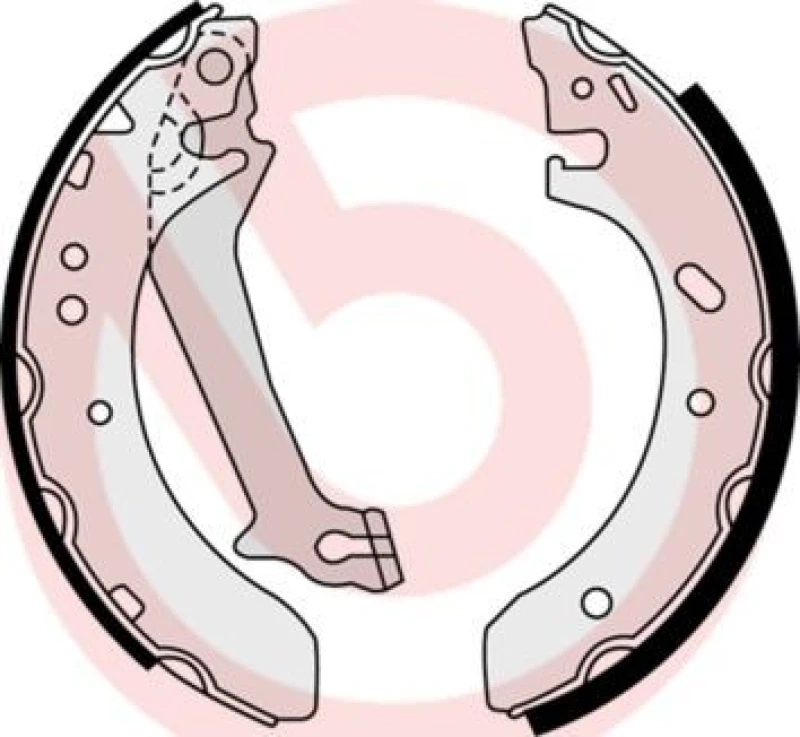 Image of BREMBO Brake Shoe Set BREMBO S 23 578