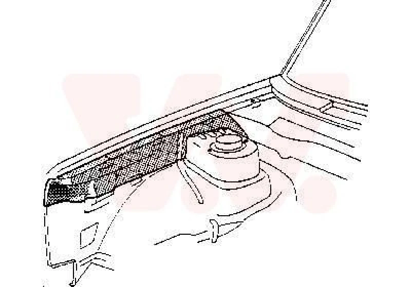Image of VAN WEZEL Wing fender VAN WEZEL 5810219