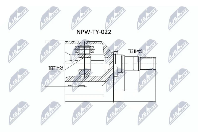 Image of NTY CV joint kit NTY NPW-TY-022