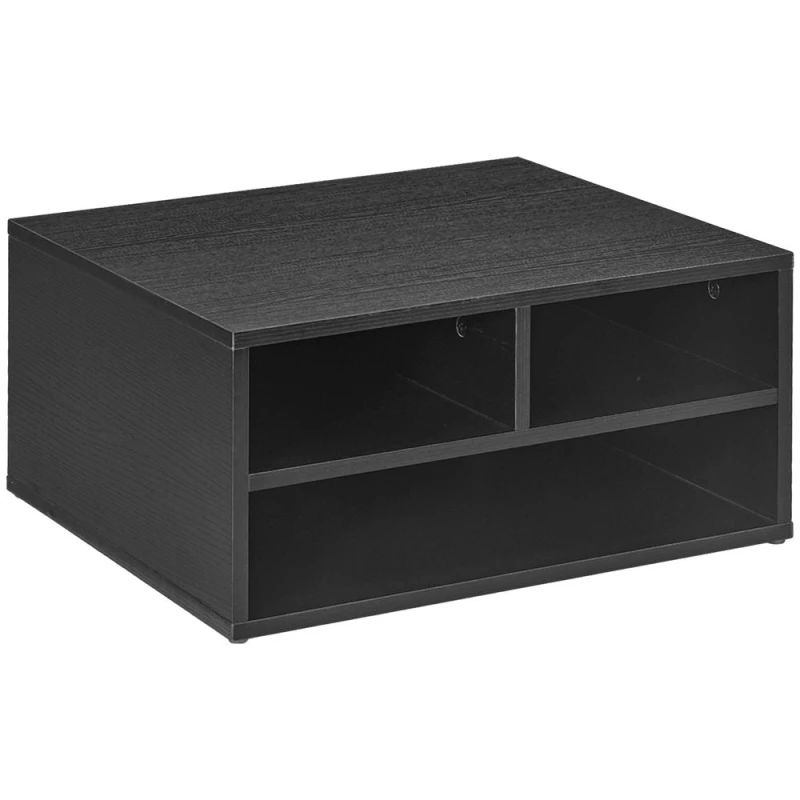 Image of HOMCOM Desktop Printer Stand With Desk Organiser, Black 924-087V00BK