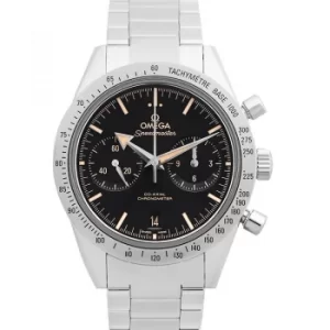 image of Speedmaster '57 Co-Axial Chronograph 41.5mm Automatic Black Dial Steel Mens Watch