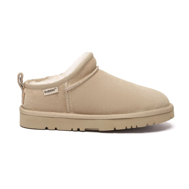 Image of EverAu Australia Womens Real Sheepskin Women Quail Classic Ultra Mini Boots with EVA Sole in Light Sand Size: 8 Light Sand Female 8