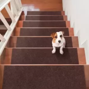 Image of VEVOR Stair Treads, Stairs Carpet Non Slip 8" x 30", Indoor Stair Runner for Wooden Steps, Anti Slip Carpet Stair Rugs Mats for Kids Elders and Dogs,