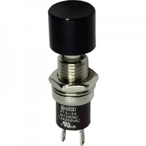 image of SCI R13 24B2 05 BK Pushbutton 250 V AC 1.5 A 1 x OnOff momentary