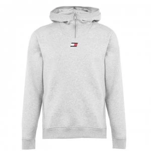 image of Tommy Sport Quarter Zip Hoodie - GreyHeather P6S