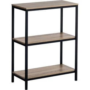 Image of Teknik Industrial Style 2-Shelf Bookcase - Oak/Black