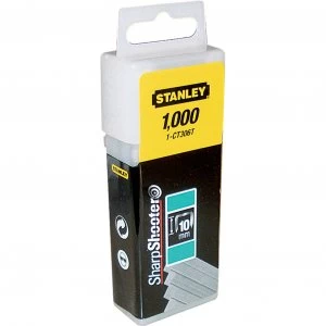 Stanley Flat Narrow Crown Staples 10mm Pack of 1000