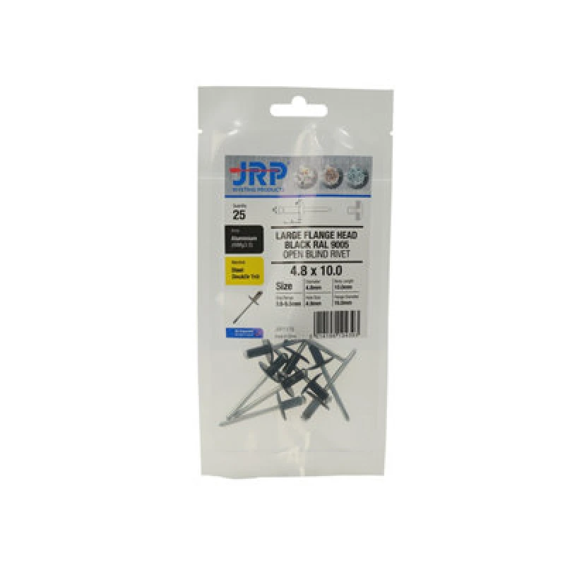 Image of Jrp Riveting Products 4.8 X 16mm Aluminium/steel Rivets - Jrpbagclasl481616Bl -