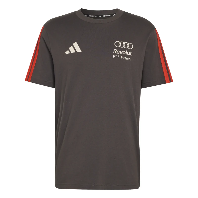 Image of adidas performance Audi F1 T-Shirt Black Cotton XXL