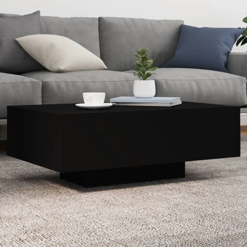 Image of VIDAXL Vidaxl - Coffee Table with LED Lights Black 85x55x31cm 8721012251946