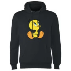 Image of Looney Tunes Tweety Sitting Hoodie - Black