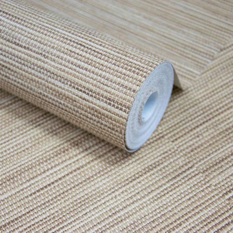 Image of Grandeco Java Grasscloth Weave Textured Wallpaper Natural