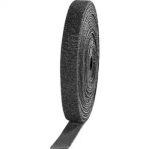 Image of TOOLCRAFT KL10X3000C Hook-and-loop tape for bundling Hook and loop pad (L x W) 3000 mm x 10 mm Black 4 pc(s)