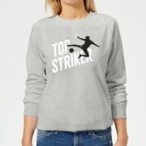 Image of Top Striker Womens Sweatshirt - Grey - 3XL