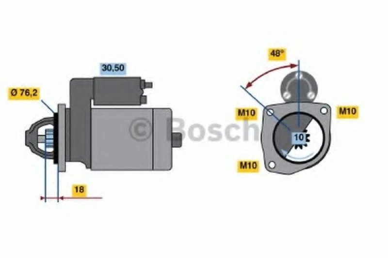 Image of Starter motor Bosch 0 986 015 090