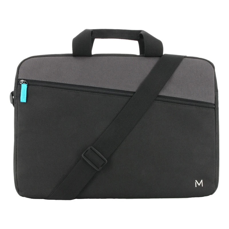 Image of Mobilis The One Essential 35.6cm (14") Briefcase Black. Grey