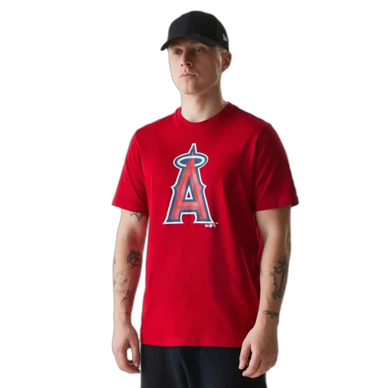 Image of new era Anaheim Angels Nos MLB Regular T-Shirt Rouge Male M