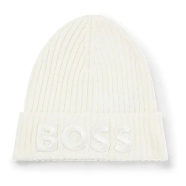 Image of Boss Lara Beanie - White One Size