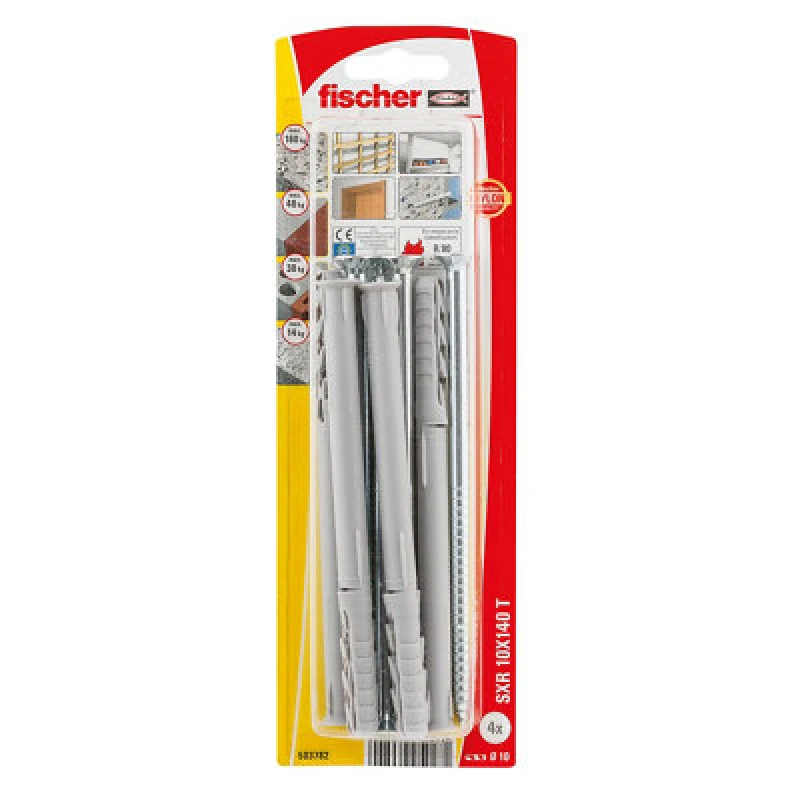 Image of Fischer Fischer 503782 SXR 10 x 140 T K NV Plug (long) 140 mm 1 Set 503782