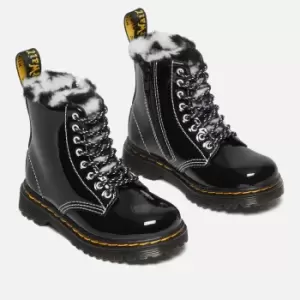 Image of Dr. Martens Toddlers 1460 Serena Lamper Patent Leather Boots - UK 6 Toddler