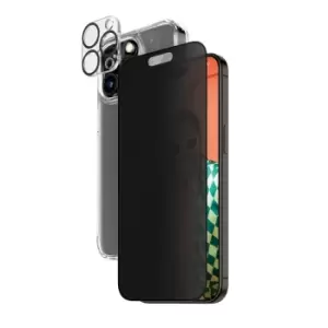 image of PanzerGlass Privacy 3-in-1 Pack iPhone 15 Pro Max