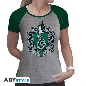 Image of Harry Potter - Slytherin Womens Large T-Shirt - Green