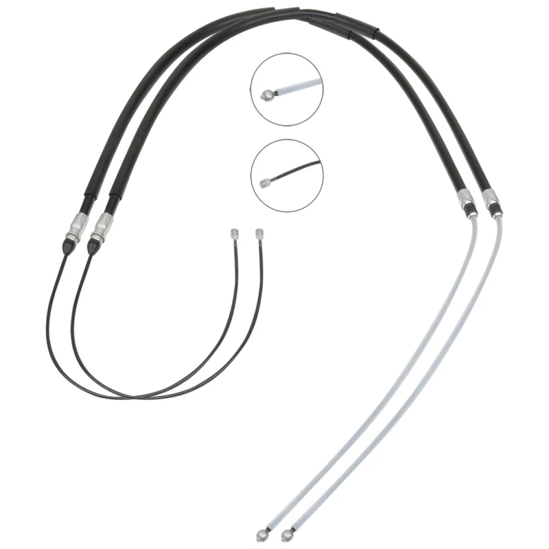 Image of RIDEX 124C1194 Brake Cable Right Rear, 1533/755+1533/755mm Cable,parking brake (124)