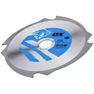 image of Ox Tools - ox Fibre Cement Cutting Blade - 4 Teeth - 165/20mm