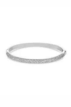 Image of Silver Plated Pave Bangle Bracelet