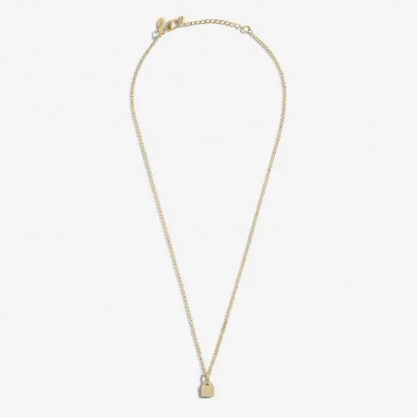 Image of Mini Charms Lock Gold Plated 46cm + 5cm Necklace 7046
