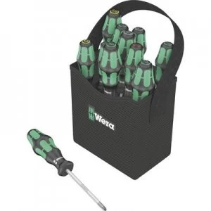 image of Wera Kraftform 2go 300 Workshop Screwdriver set 11 Piece Slot, Pozidriv, Phillips, TORX socket