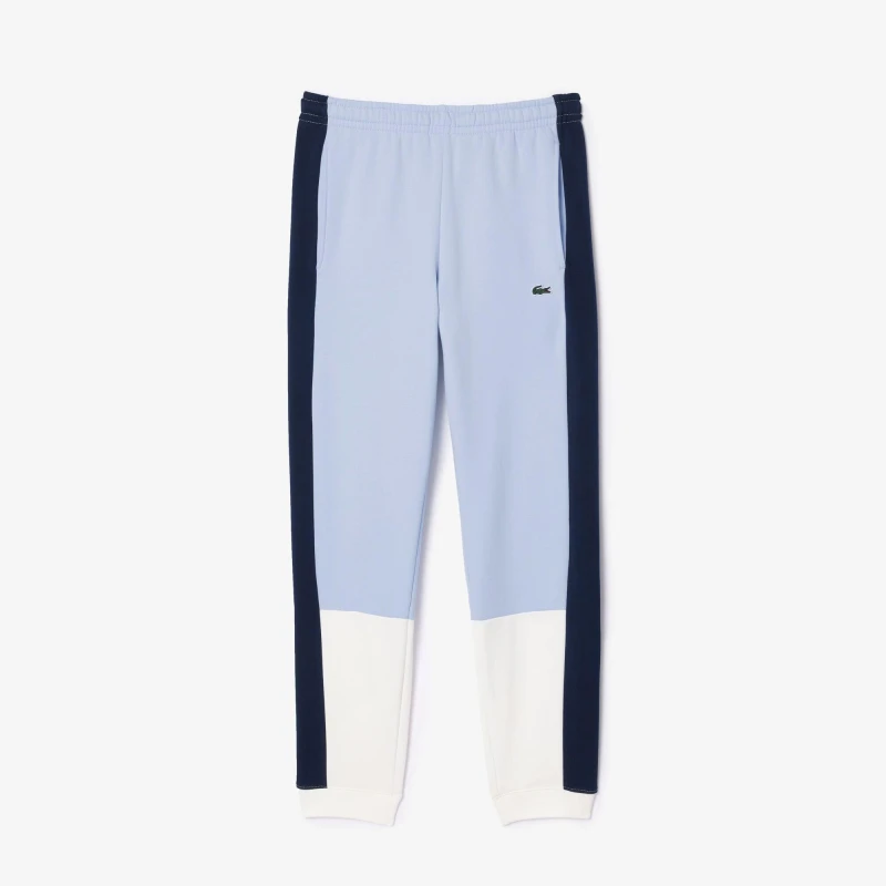 Image of Lacoste Mens Closed Hem Fleece Joggers Phoenix/Navy male 2XS