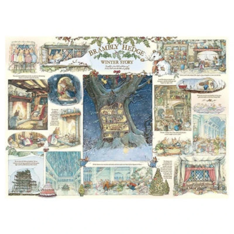 Image of Cheatwell Games Brambly Hedge Winter Story Jigsaw Puzzle 1000 Pieces Multi