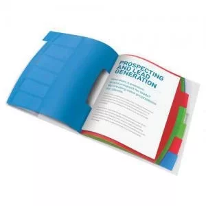 Image of Esselte VIVIDA Divider Book 6 Part Translucent Multicolour A4