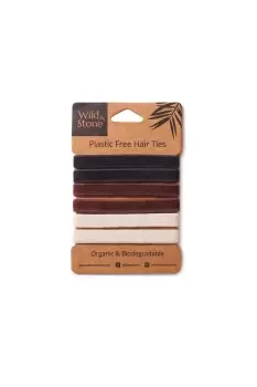 image of Plastic Free Hair Ties 6 Pack