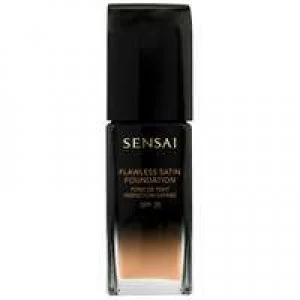 Image of SENSAI Flawless Satin Foundation SPF20 FS202 Ochre Beige 30ml