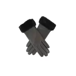 image of Eastern Counties Leather Womens/Ladies Debbie Faux Fur Cuff Gloves (M) (Black)