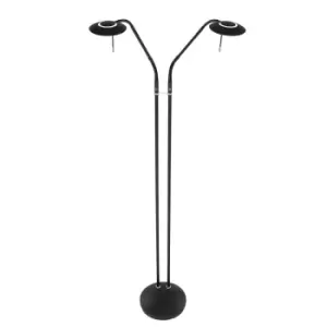 image of Zenith LED Multi Arm Floor Lamp Black Matt, Plastic Matt