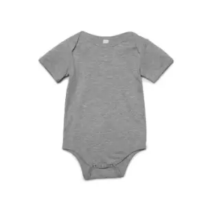 image of Bella + Canvas Baby Jersey Short Sleeve Onesie (12-18 Months) (Athletic Heather)