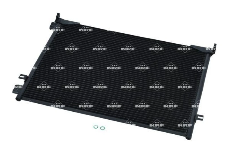 Image of NRF Easy Fit 35914 Condenser with seal ring EASY FIT 15,5 15,5 Aluminium 565 VAUXHALL: Vivaro Van, Vivaro Platform / Chassis, RENAULT: TRAFIC 2 Kasten