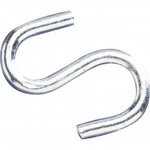 Faithfull Galvanised S Hooks 6mm Pack of 6