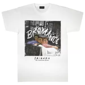 Image of Friends Womens/Ladies Bromance Boyfriend T-Shirt (M) (White)
