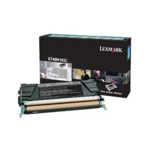 Image of Lexmark X746H1KG Black Laser Toner Ink Cartridge