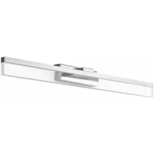 Image of Wall Light IP44 Bathroom Colour Chrome Shade Clear Plastic Bulb LED 10W Included