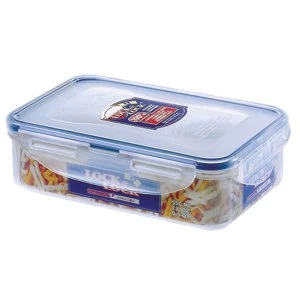 image of Lock & Lock Rectangular Storage Container - Clear/Blue, 550ml