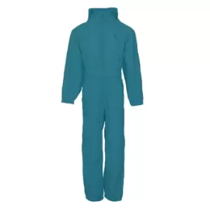 Image of Trespass Childrens/Kids Button Rain Suit (5-6 Years) (Teal)