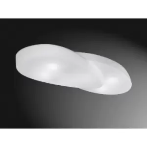 image of 09-diyas - Ceiling lamp Ufo 6 Bulbs E27 Outdoor IP44, matt white / opal white