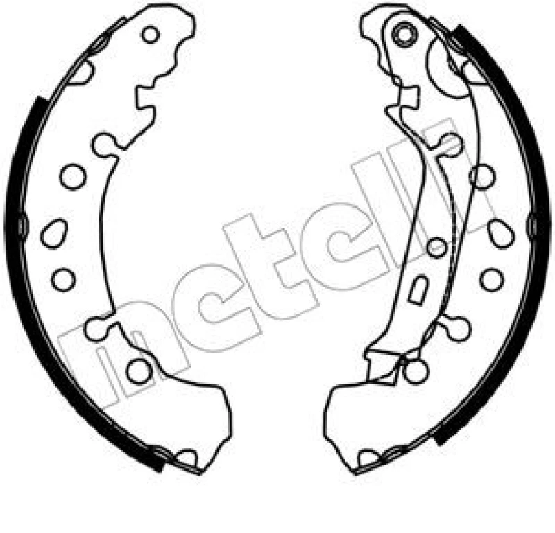 Image of METELLI Brake Shoe Set METELLI 53-0750