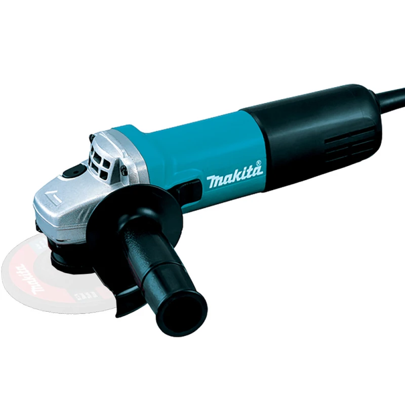 Image of Makita 9557HNR Angle Grinder and Diamond Blade 115mm 9557HNRX1/2 Voltage: 240v